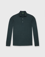Load image into Gallery viewer, Long-Sleeved Rally Polo Sweater in Sea Moss Cotton/Cashmere

