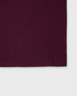 Load image into Gallery viewer, Long-Sleeved Rally Polo Sweater in Plum Cotton/Cashmere
