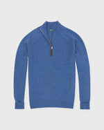 Load image into Gallery viewer, Half-Zip Sweater in Heather Baltic Cashmere

