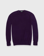 Load image into Gallery viewer, Classic Crewneck Sweater in Eggplant Cashmere
