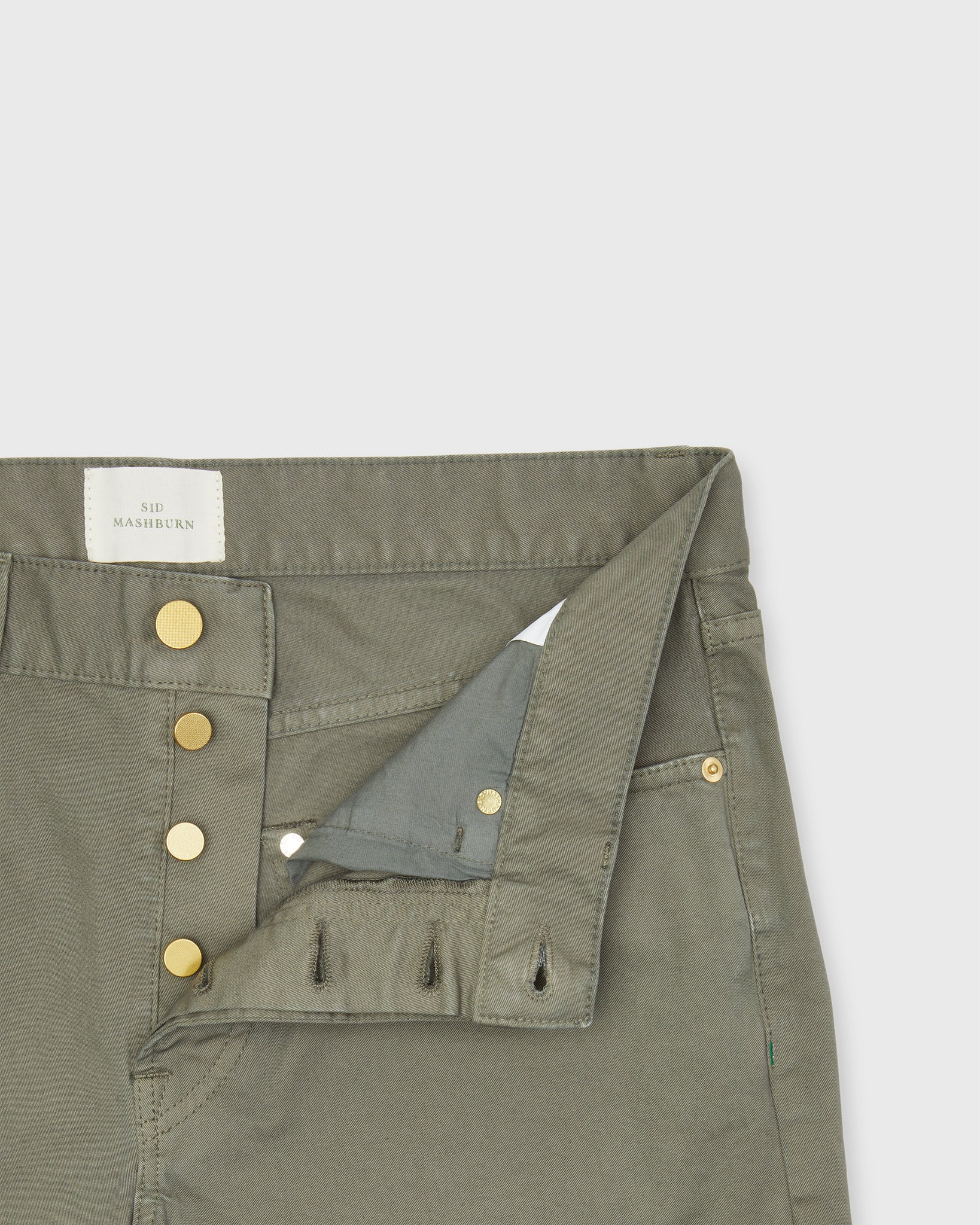 Slim Straight 5-Pocket Pant in Smoke Twill | Shop Sid Mashburn