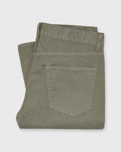 Slim Straight 5-Pocket Pant in Smoke Twill