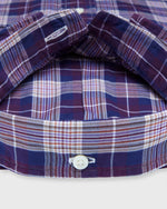 Load image into Gallery viewer, Button-Down Sport Shirt in Merlot/Lavender/Ochre Plaid Poplin

