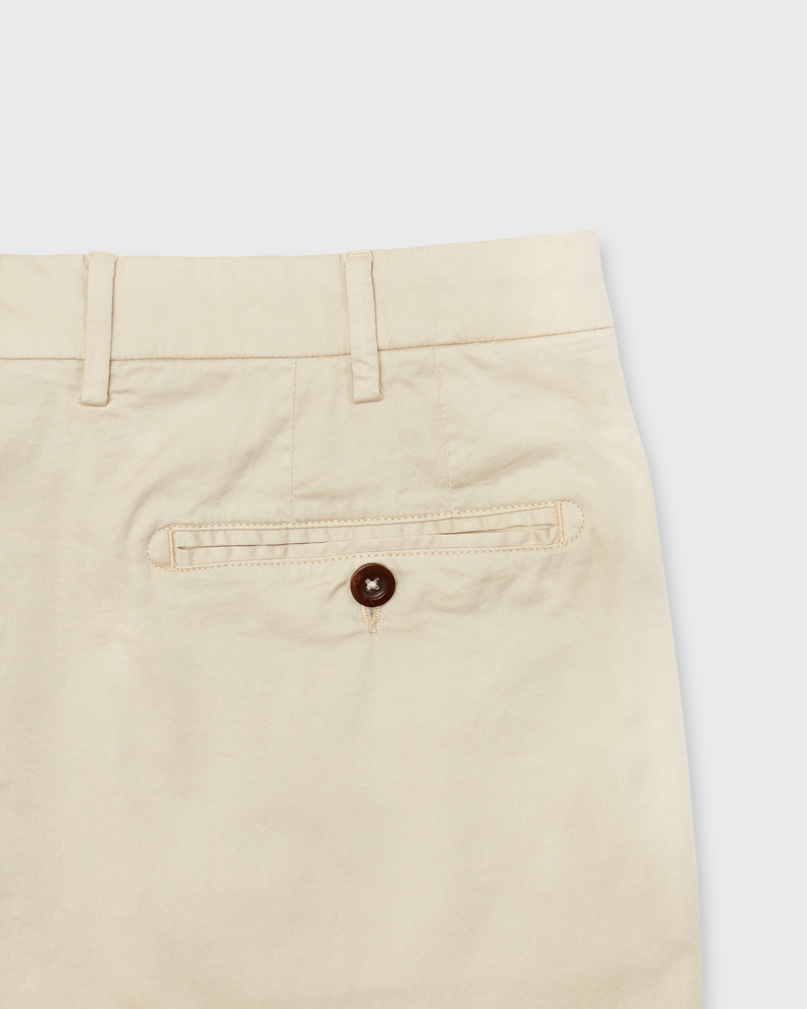 Garment-Dyed Sport Trouser in Sand Summer Poplin