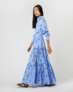 Load image into Gallery viewer, Bellini Dress in Third Eye Embroidered Popeline
