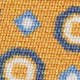 Silk Print Tie in Gold/Blue Octagon