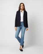 Load image into Gallery viewer, Parker Jacket in Navy Pinstripe Knit
