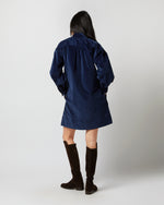 Load image into Gallery viewer, Anaya Popover Dress in Navy Stretch Cord
