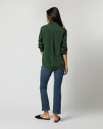 Load image into Gallery viewer, Hannah Blouse in Hunter Silk Crepe de Chine
