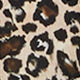 Isla Shirtdress in Camel/Black Painterly Leopard Crepe de Chine