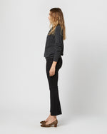 Load image into Gallery viewer, Cydney Johnny-Collar Sweater in Charcoal Cashmere
