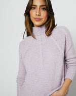 Load image into Gallery viewer, Elsey Funnel-Neck Sweater in Blossom Cashmere
