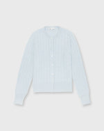 Load image into Gallery viewer, Cable Cardigan in Frost Cashmere
