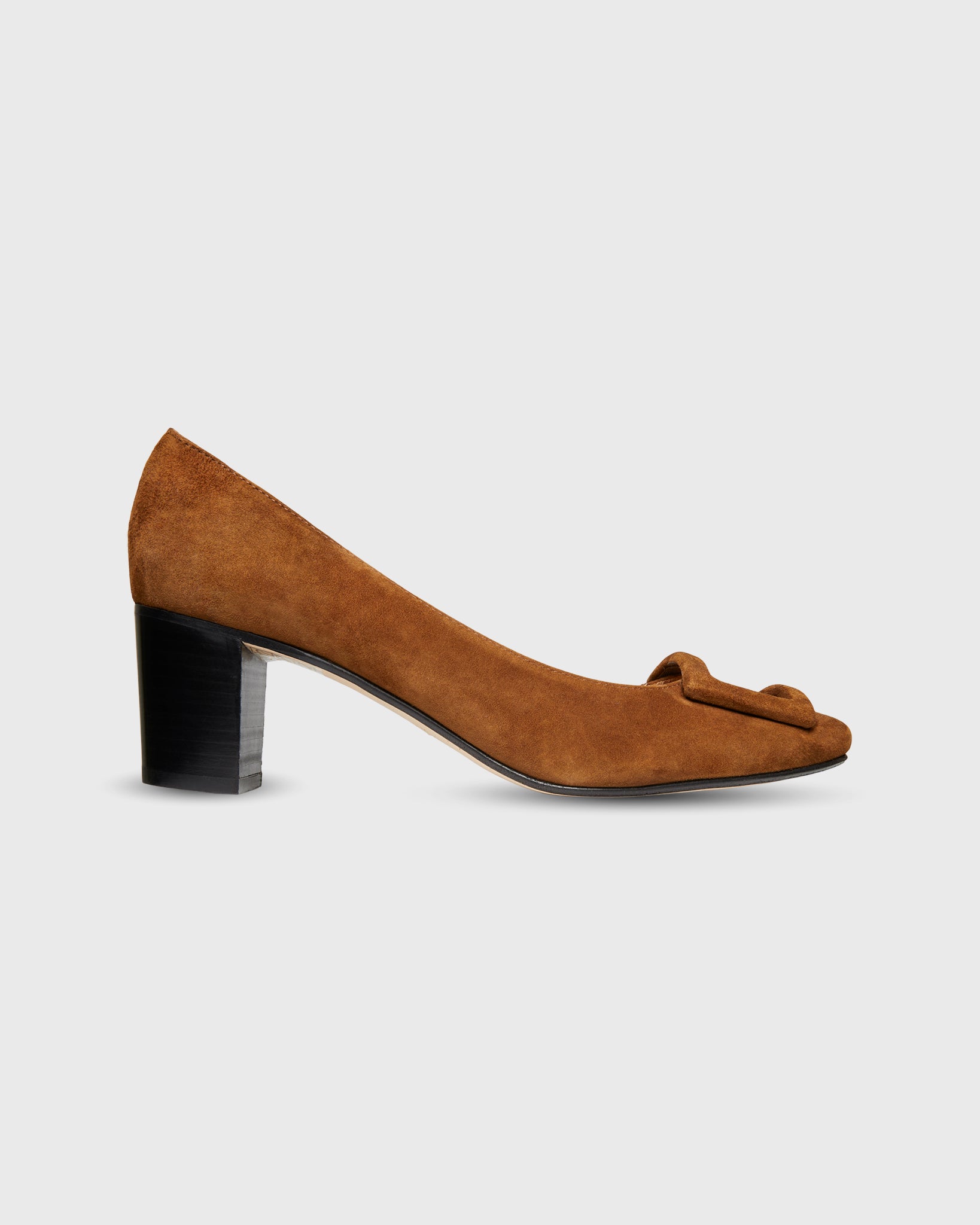 Ladies brown suede court shoes Clearance