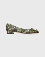 Load image into Gallery viewer, Buckle Shoe in Hunter Multi Strawberry Thief Liberty Fabric
