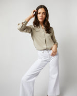 Load image into Gallery viewer, Hannah Blouse in Birch Silk Crepe de Chine
