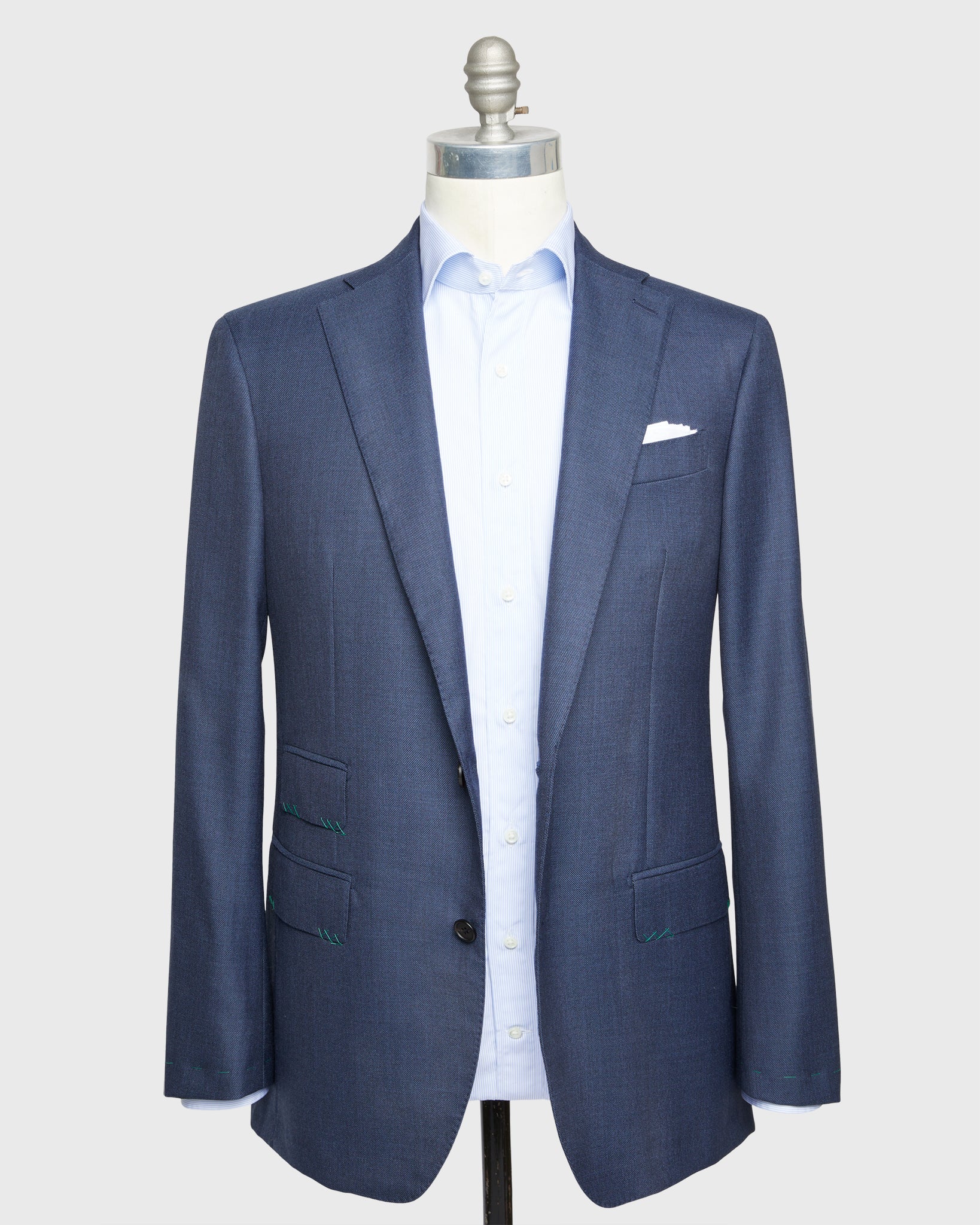 Kincaid No. 3 Suit in Blue Sharkskin