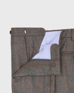 Load image into Gallery viewer, Virgil No. 3 Suit in Brown/Bluegrass Windowpane Flannel
