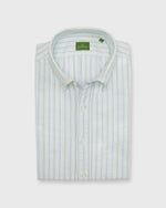 Load image into Gallery viewer, Button-Down Sport Shirt in Lovat Multi Stripe Oxford
