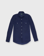 Load image into Gallery viewer, Western Work Shirt in Navy Corduroy
