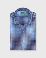 Load image into Gallery viewer, Spread Collar Sport Shirt in Brown/Sky Gingham Twill
