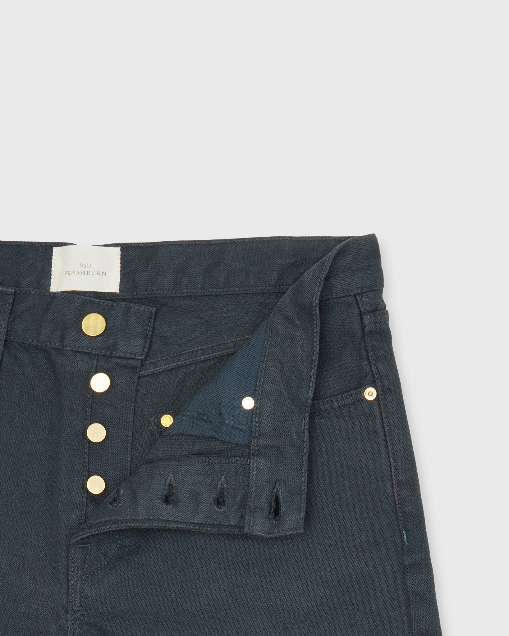 Slim Straight Jean in Coal Garment-Dyed Denim