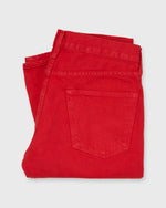 Load image into Gallery viewer, Slim Straight Jean in Red Garment-Dyed Denim
