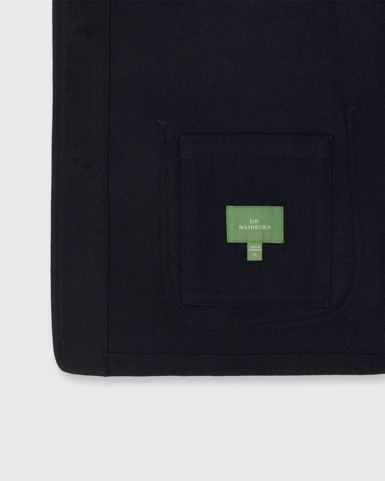 Chore Jacket in Navy Wool Melton