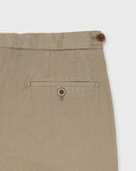 Load image into Gallery viewer, Garment-Dyed Pleated Sport Trouser in Mushroom AP Twill
