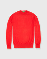 Load image into Gallery viewer, Casual Crewneck Sweater in Tomato Cotton/Cashmere
