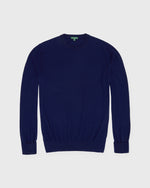 Load image into Gallery viewer, Fine-Gauge Crewneck Sweater in Bright Navy Escorial Wool

