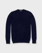 Load image into Gallery viewer, Fine-Gauge Crewneck Sweater in Navy Cashmere

