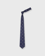 Load image into Gallery viewer, Silk Club Tie in Navy/Yellow Bear
