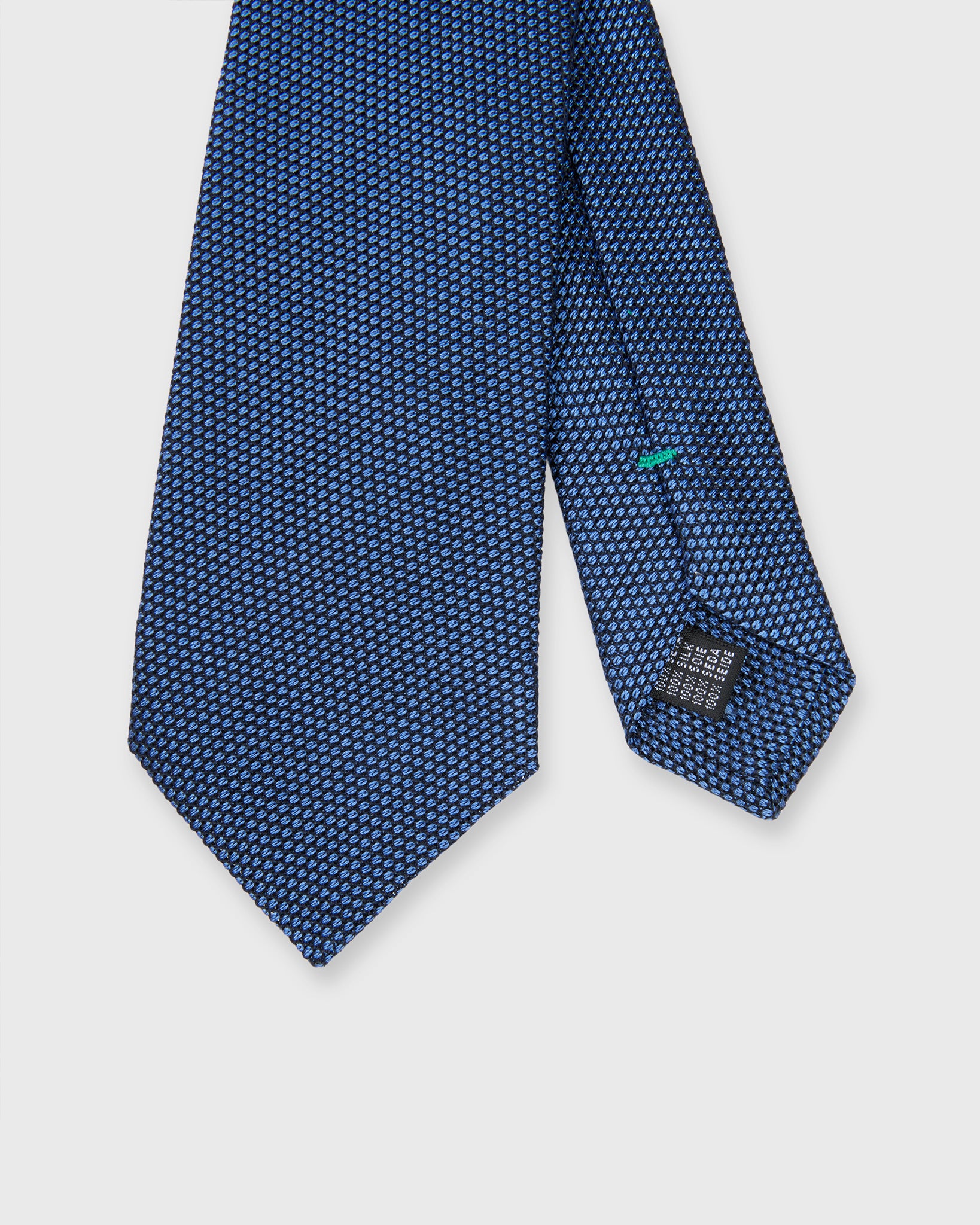 Silk Fino Grenadine Tie in Mid-Blue