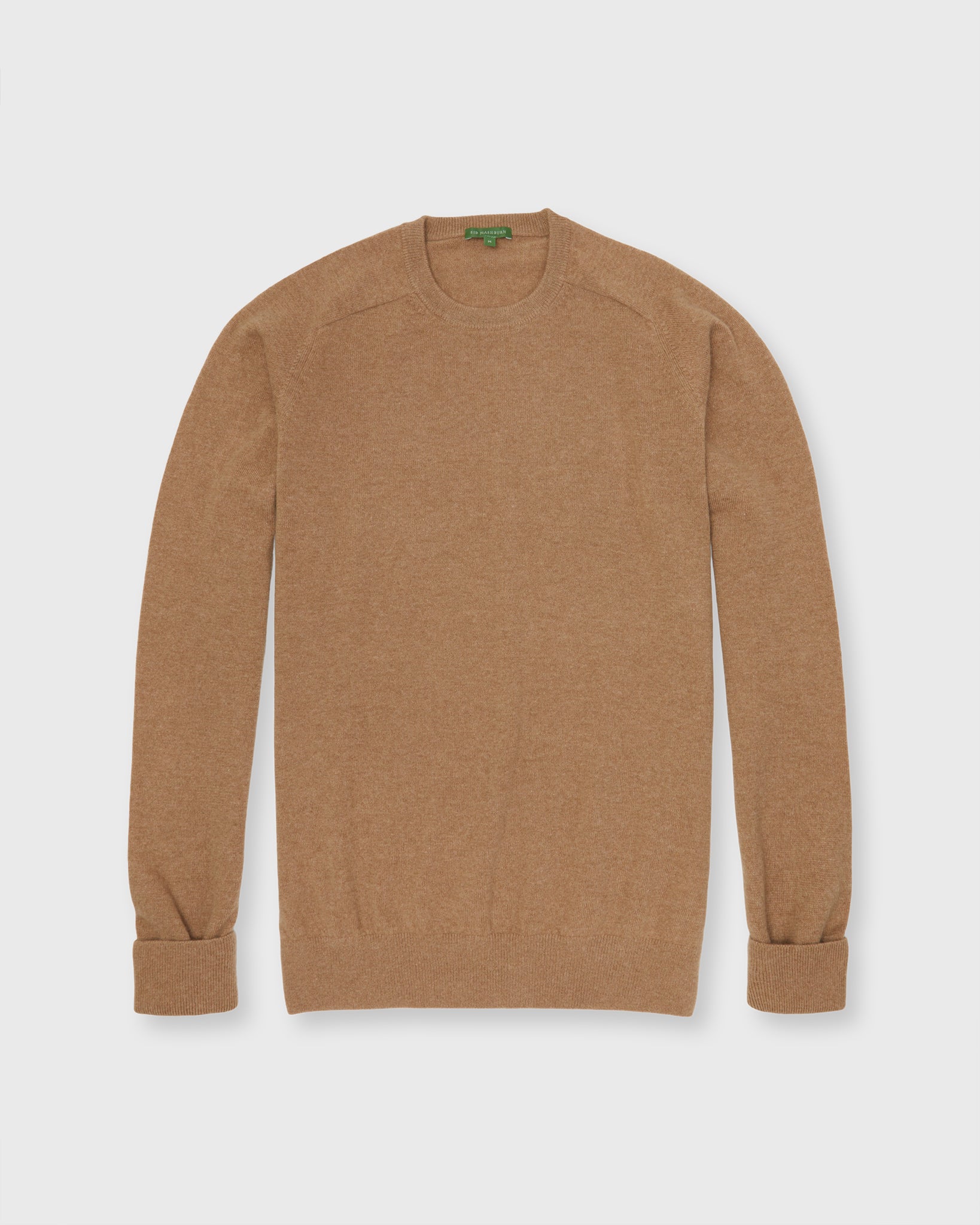 Classic Crewneck Sweater in Camel Cashmere