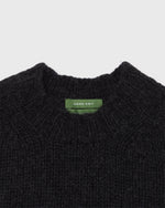 Load image into Gallery viewer, Hand-Knit Luxe Crewneck Sweater in Charcoal Cashmere
