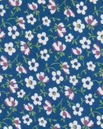Load image into Gallery viewer, Silk Print Tie in Dark Blue/Plum Floral
