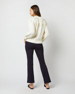 Load image into Gallery viewer, Lacey Sweater in Ivory Organic Cotton/Baby Alpaca
