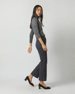 Load image into Gallery viewer, Bella Flare Pant in Navy Stretch Sateen
