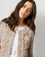 Load image into Gallery viewer, Kiki Jacket in Blush Multi Sparkle Tweed
