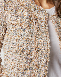 Kiki Jacket in Blush Multi Sparkle Tweed