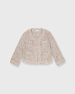 Load image into Gallery viewer, Kiki Jacket in Blush Multi Sparkle Tweed

