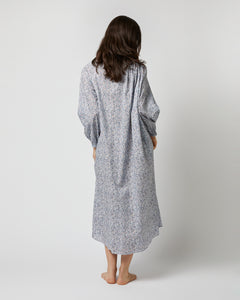 Long-Sleeved Lucy Nightdress in Sky/Red/White Simpson Trust Liberty Fabric