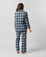 Load image into Gallery viewer, Pajama Set in Blue/Green Tartan Flannel
