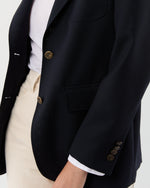 Load image into Gallery viewer, Ghost Blazer in Navy High-Twist
