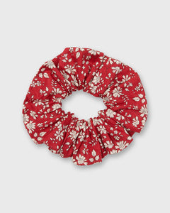 Large Scrunchie in Red Capel Liberty Fabric