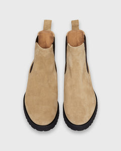 Lug Sole Chelsea Boot in Birch Suede
