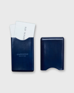 Card Case in Navy Leather