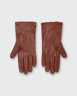 Load image into Gallery viewer, Cashmere-Lined Perforated Gloves in English Tan Nappa Leather
