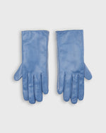 Load image into Gallery viewer, Side-Stitched Gloves in Steel Blue Nappa Leather
